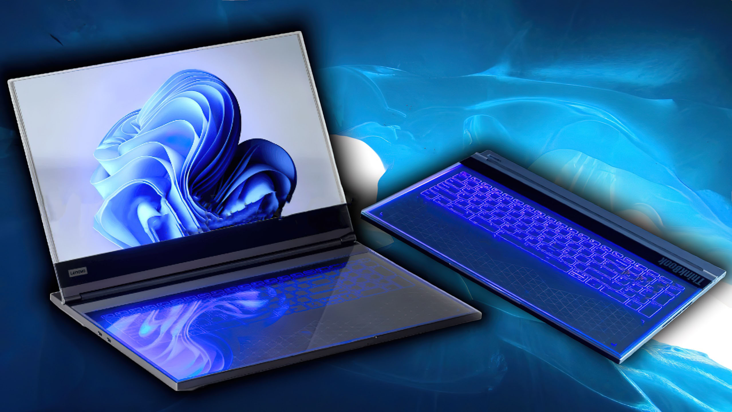 Read more about the article Lenovo планирует представить ноутбук ThinkBook с прозрачным экраном